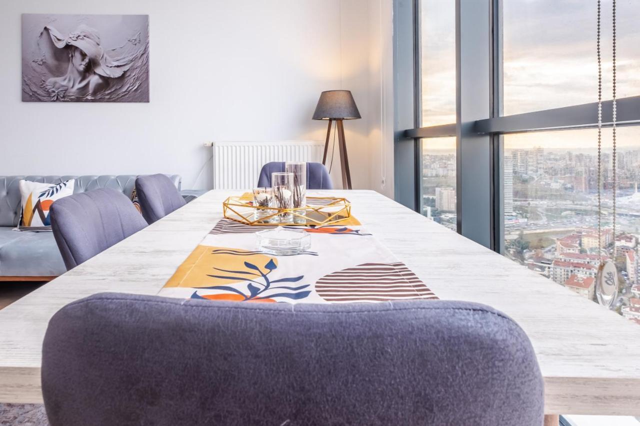 Charming Flat With City View In Atasehir Istanbul Luaran gambar